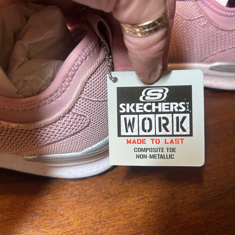 Skechers Women's Light Pink Athletic Sneakers - Picture 8 of 10